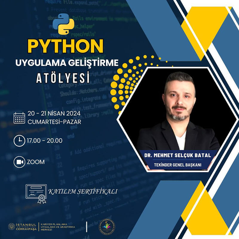 İÜC Python Uygulama Geliştirme Atölyesi